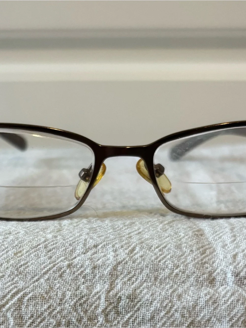 Tory Burch Vintage Brown Gradient Rectangular Optical Glasses